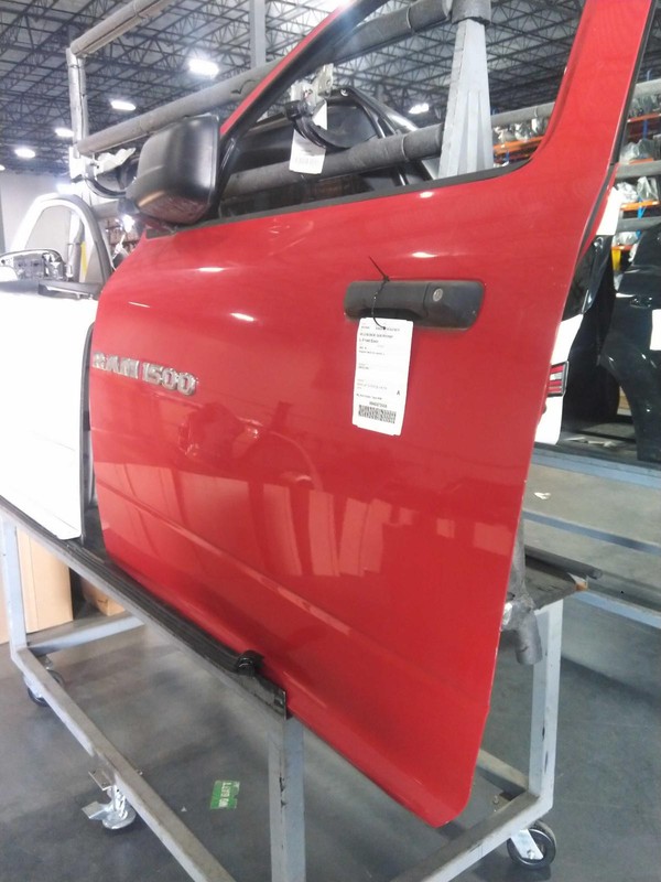 2012 RAM Dodge 1500 Pickup Left Door Red PR4 Good Condition No Rust