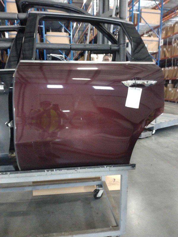 2015 Acura MDX Left Rear Door Maroon 586523 136K Miles Used Auto Part