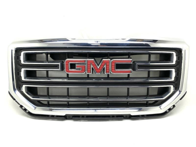 Grille With Chrome Surround 23496235 Fits 2016-2019 GMC Sierra 1500 83916 DAMAGE