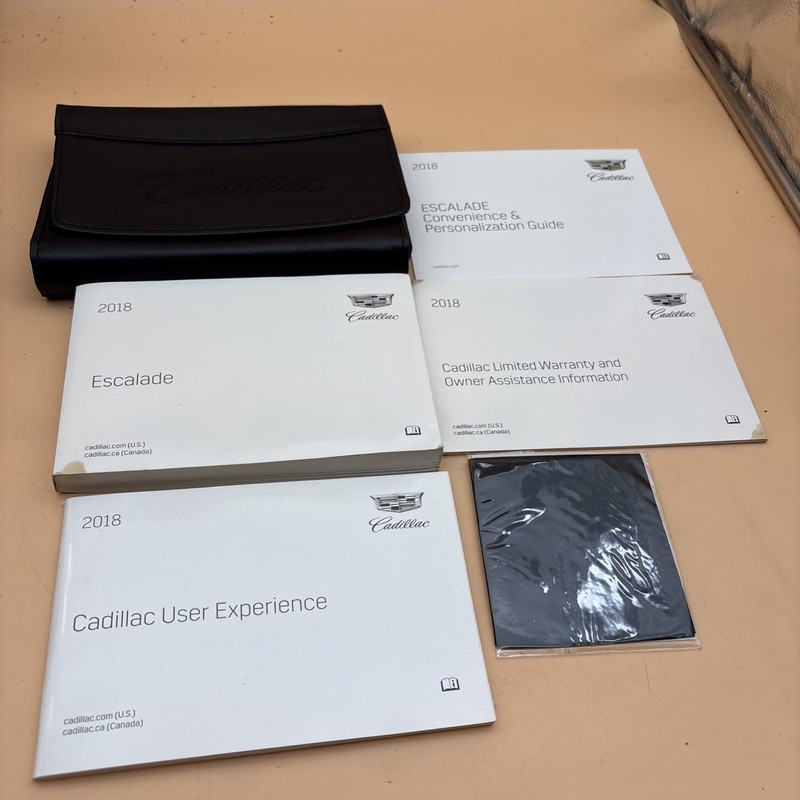 2018 Cadillac Escalade Owner's Manual Base, Luxury, Premium Luxury, and Platinum
