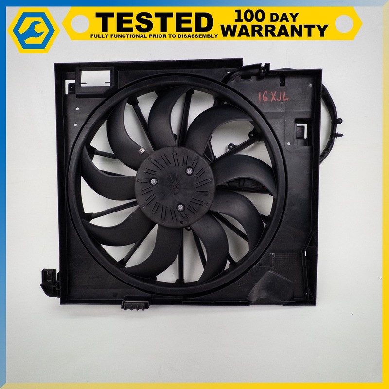 10-19 JAGUAR XJ 5.0L ENGINE MOTOR COOLING RADIATOR FAN ASSEMBLY OEM