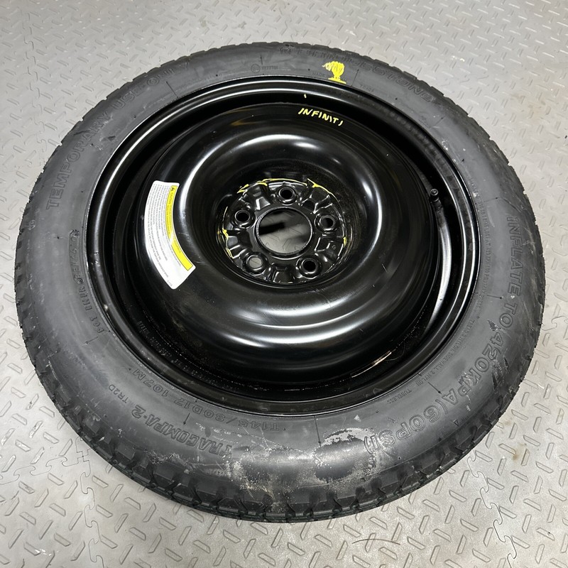 2009 - 11 2013INFINITI G37 SPARE TIRE WHEEL DONUT 145/80/17 17" RIM Light Used