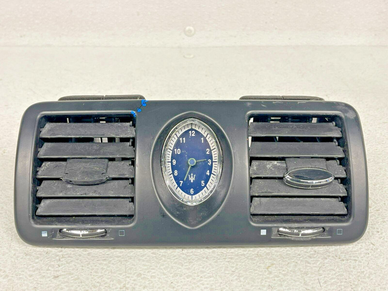 ⭐03-12 MASERATI QUATTROPORTE FRONT CENTER AIR VENTS DASHBOARD W/CLOCK LOT2340