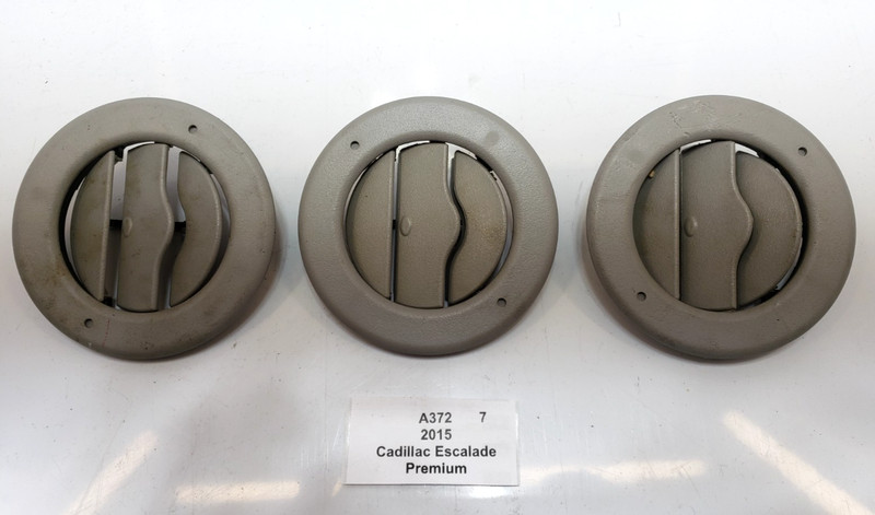 ✅ 15-20 OEM Cadillac Escalade Roof AC Air Vent Grille Gray SET Of 3