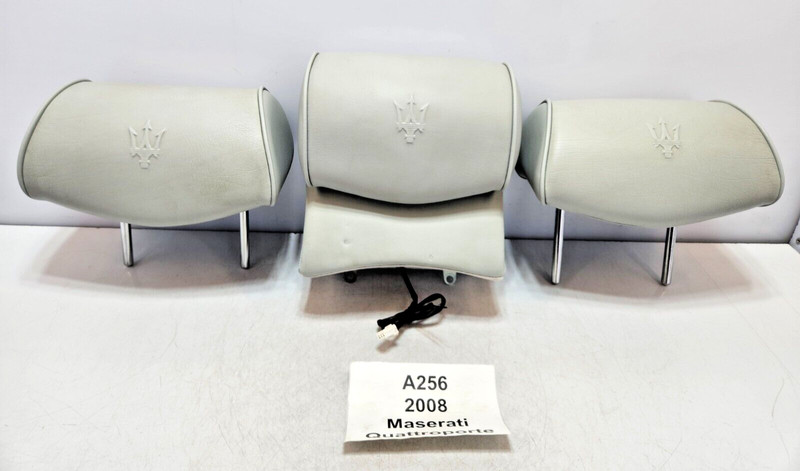 ✅03-08 OEM Maserati Quattroporte Rear Left Right Side Headrest Leather Set