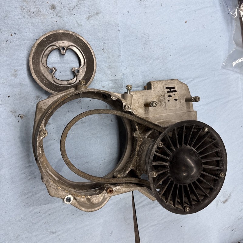 1980 VintageSnowmobile John Deere Trailfire Motor Side Cover Fan