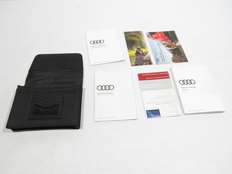 10-18 Audi A7 C7 2018 Owners Manual Book Handbook W/ Case Wallet Set |