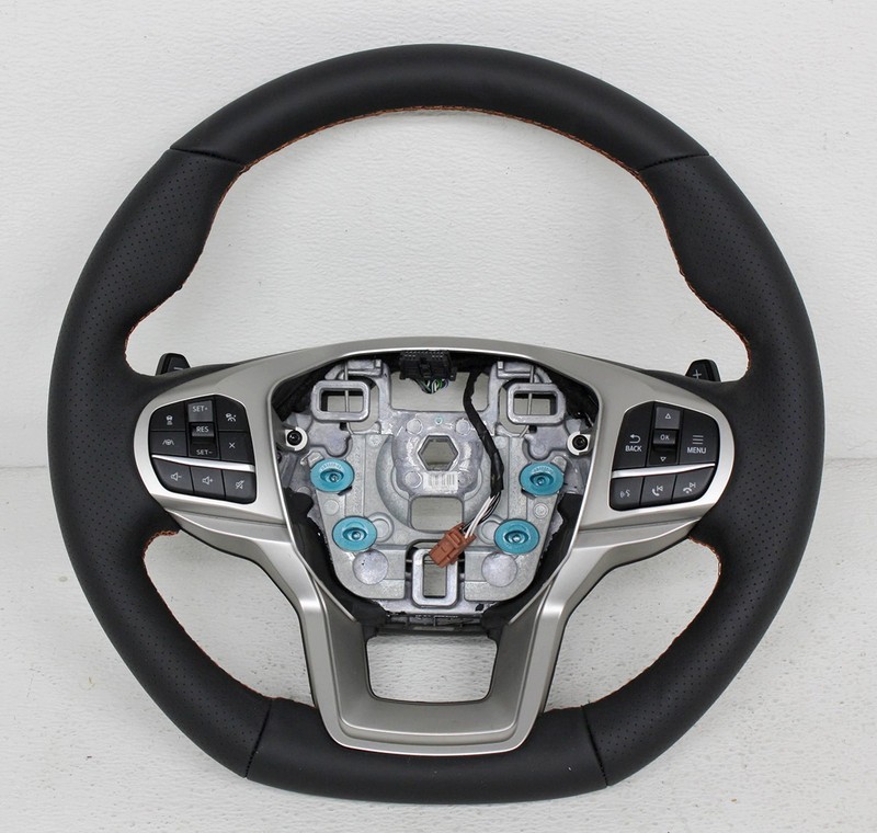 OEM Steering Wheel For Ford Explorer Black Leather MB5B-3600-BH3HJ4 Scratched