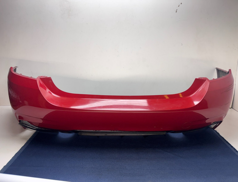 14-20 OEM BMW F32 430 440 M-Sport Rear Bumper Cover Red w/ Carbon Fiber Diffuser