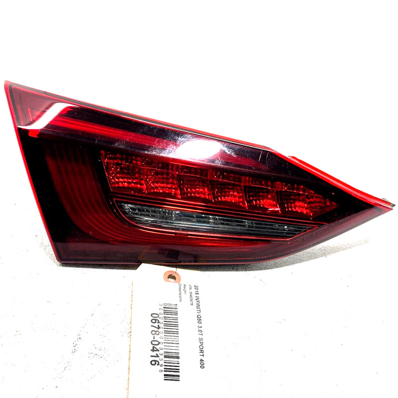2018-2020 INFINITI Q50 REAR LEFT DRIVER SIDE INNER TAILLIGHT LIGHT LAMP OEM