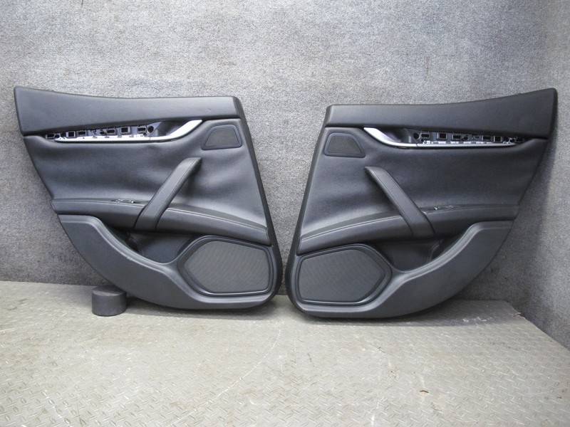 2014-2020 MASERATI GHIBLI M157 REAR DOOR INTERIOR TRIM COVER PANEL SET OF 2