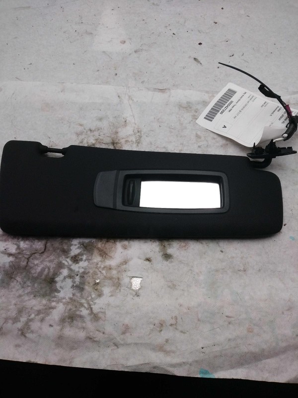 2017 BMW X5 Grey Right Sun Visor OEM 538057 119K Miles - Used Condition