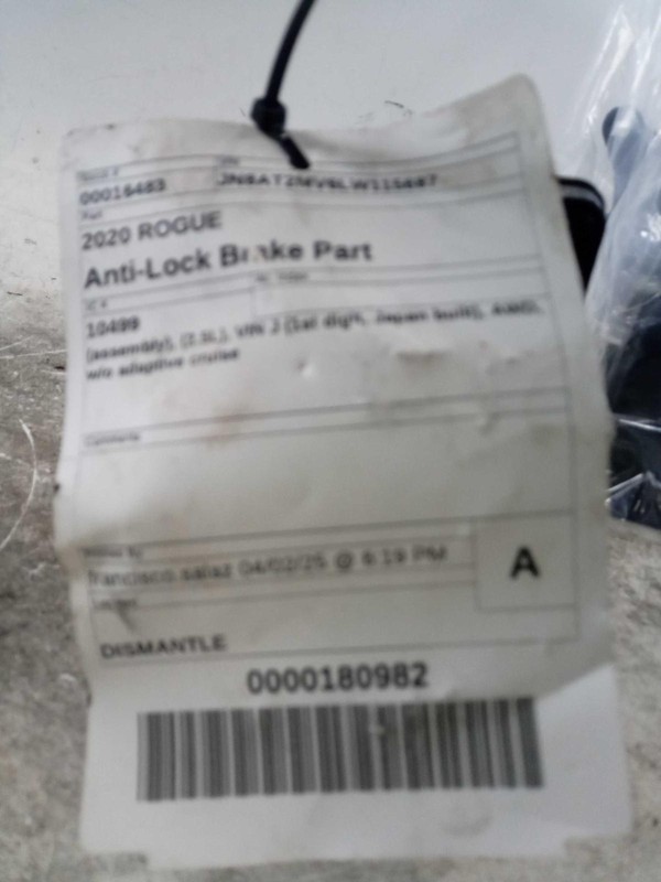 2020 Nissan Rogue ABS Pump & Motor Assembly OEM 476607FM3B 86K Miles