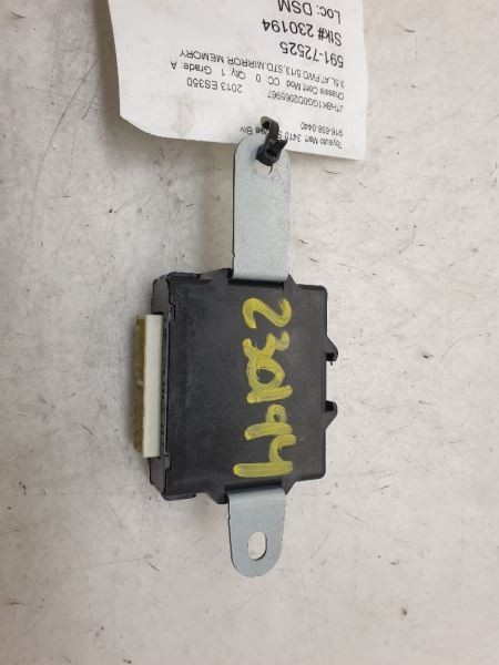 2013 LEXUS ES300H 3.5L FWD AT CHASSIS ECM MIRROR POSITION CONTROL MODULE