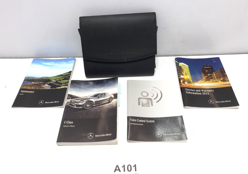 ✅ 2015 OEM Mercedes W205 C300 C43 Owners Manual Maintenance Book SET