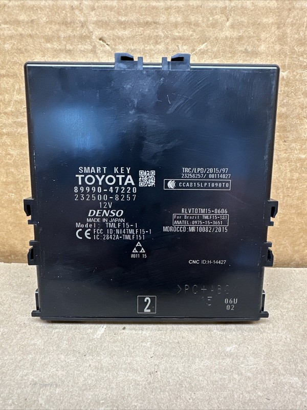 2016-2018 TOYOTA PRIUS SMART KEY THEFT LOCKING MODULE 89990-47220 OEM