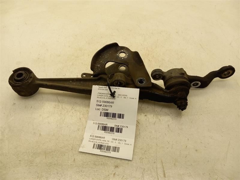 98-05 LEXUS GS300 3.0L RWD AT PASSENGER SIDE FRONT LOWER CONTROL ARM