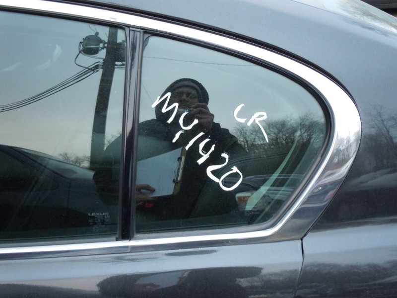2006 06 Lexus GS300 Rear Door Window Vent Glass Driver Left OEM