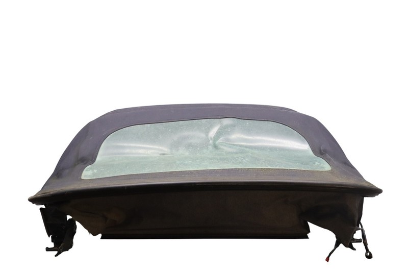 97-02 Porsche Boxster Soft Top Roof W/ Frame & Back Glass Black Oem