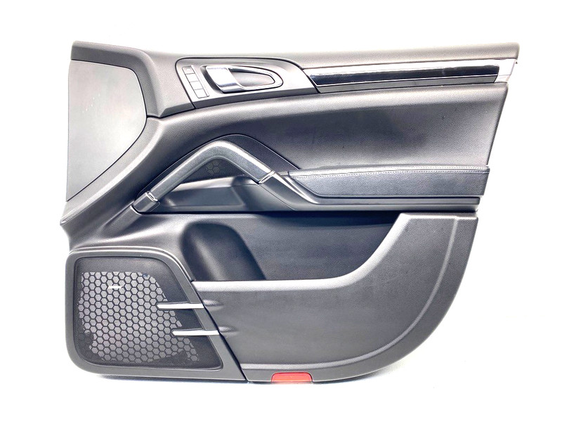 11-14 PORSCHE CAYENNE FRONT RIGHT INNER DOOR PANEL TRIM COVER BLACK OEM #A0.61