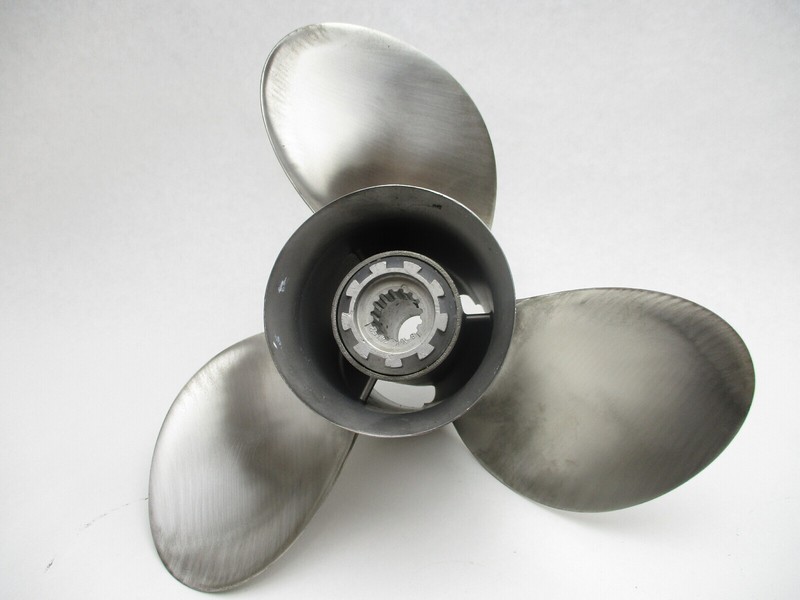 72764A4 13 1/2 X 17 P SS Propeller for 40-140 HP Mercury Force Honda Outboards