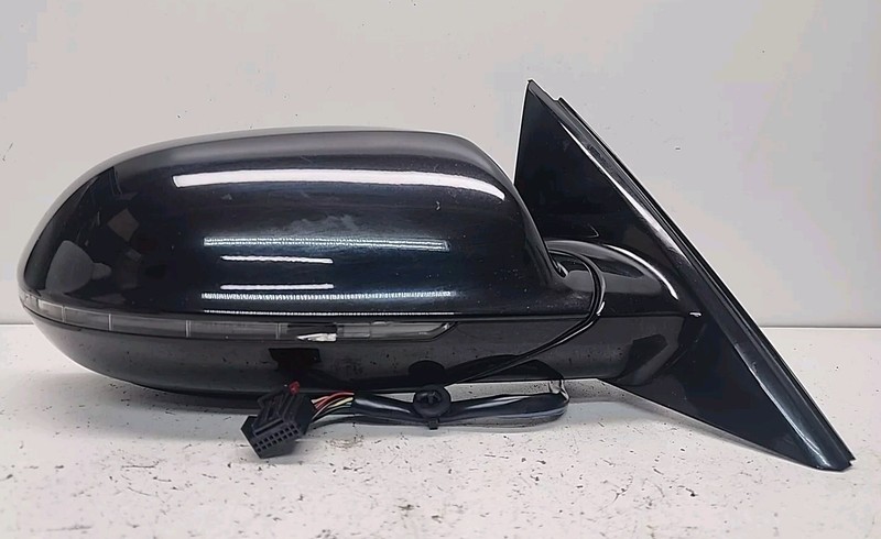 2011 - 2014 Audi A8 Passenger Door Mirror W/O Blind Spot OEM W/O Camera Black