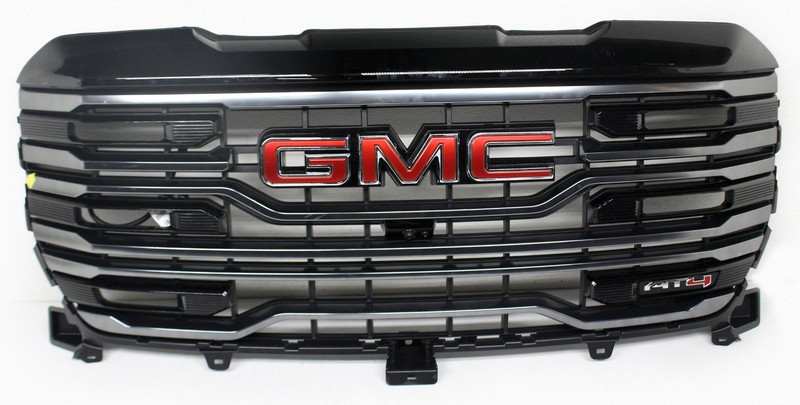 OEM Upper Grille Insert For GMC Sierra AT4 Nightrider Chrome 86274812, Scratches