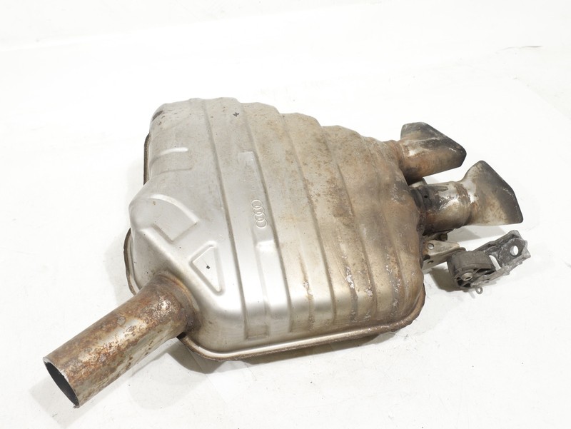 11-18 Audi A8L A6 A7 D4 3.0T Rear LEFT Exhaust Muffler Silencer 4H0253609 OEM