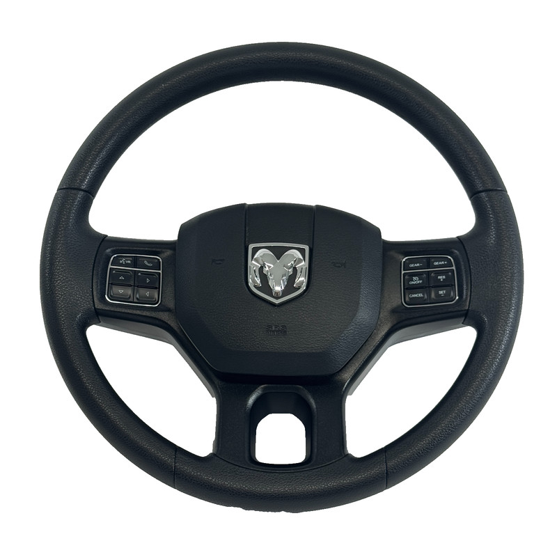 📌 2013-2024 DODGE RAM 1500 CLASSIC BLACK STEERING WHEEL P1VA49DX9AH OEM