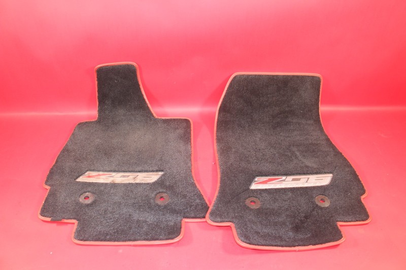 2015-19 CORVETTE C6 2PC GREY FLOOR MATS CARPET LINER SET Z06 * OEM* USED*