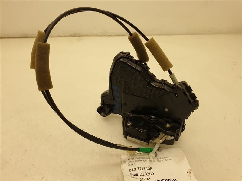 2008 TOYOTA CAMRY PASSENGER SIDE FRONT DOOR LOCK ACTUATOR ASSEMBLY