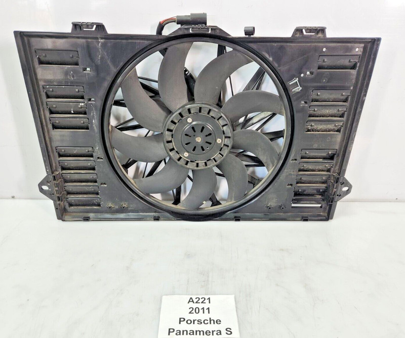 ✅ 2010-2016 OEM Porsche Panamera S 970 Engine Radiator Cooling Fan Motor 49k mil