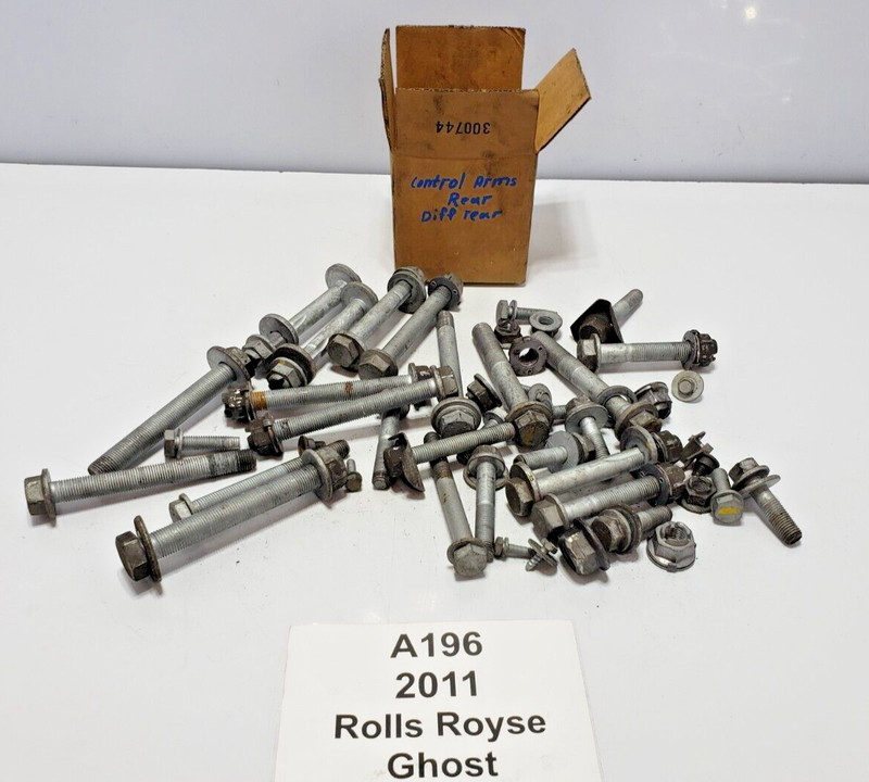 ✅10-14 OEM Rolls Royce Ghost RR4 Rear Control Arm Suspension Bolt Hardware SET