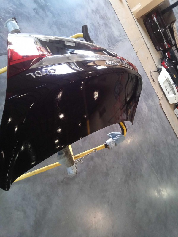 2015 INFINITI Q70 Deck Lid Trunk Lid Black OEM 265504AN0A 58000 Miles