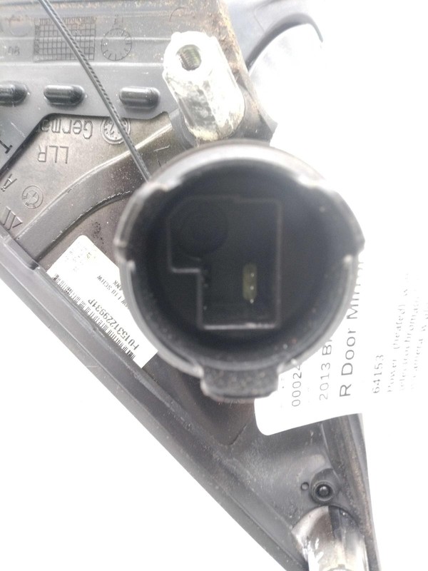 2013 BMW 528I Right Door Mirror Assembly White OEM 236777 Used 124K Miles