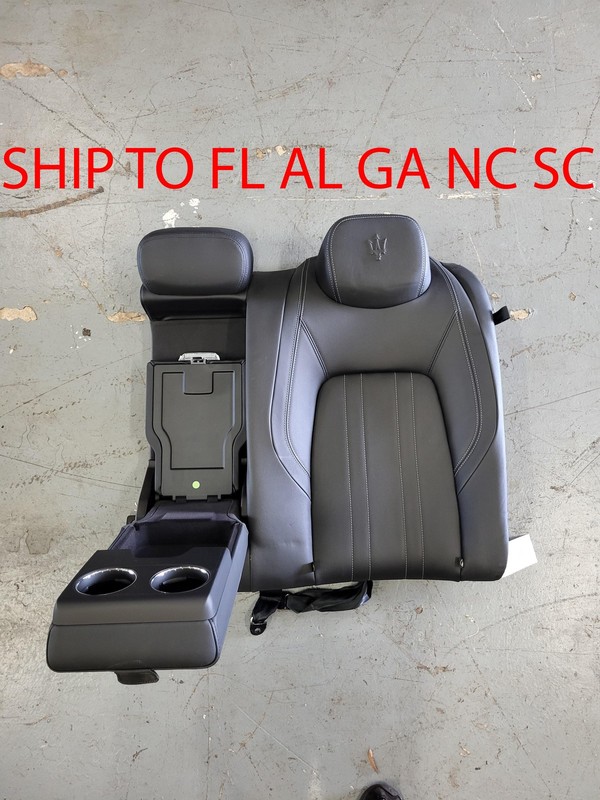 Used Oem Maserati 2nd Row Rear Left Driver Seat Leather for Ghibli 3.0L RWD 2018