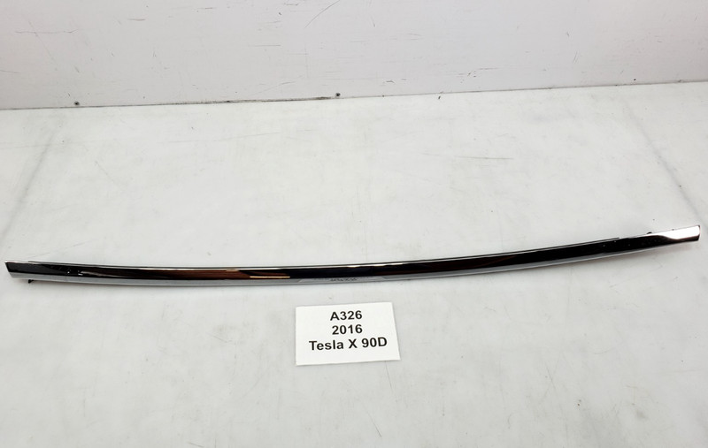✅ 2016-2020 OEM Tesla Model X Rear Left Driver Upper Window Molding Chrome