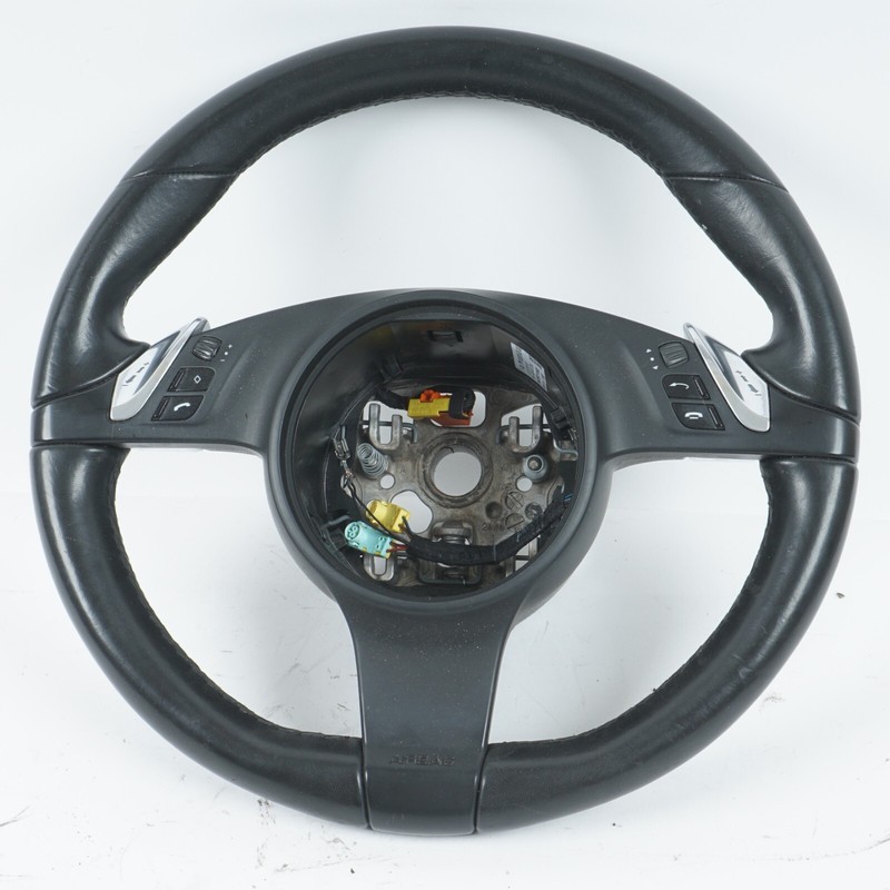 10-13 PORSCHE PANAMERA 3-SPOKE STEERING WHEEL LEATHER OEM