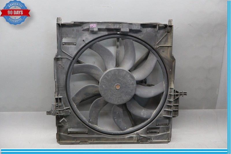 08-14 BMW X6 E71 Motor Engine Cooling Radiator Fan Shroud Assembly Oem