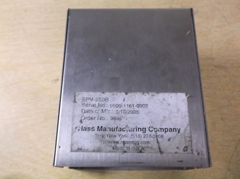 Hass Manufacturing Valve 0505-1161-0002 EPV-250B *FREE SHIPPING*