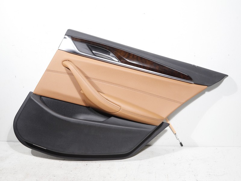 2017-2020 BMW 530i G30 Rear Right Inner Door Trim Panel Cognac Dakota (LCR0) OEM