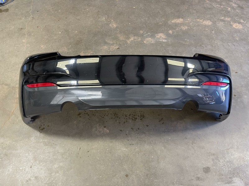 2014-2016 BMW 235I M REAR BUMPER COVER PANEL PLASTIC ASSEMBLY BLACK OEM