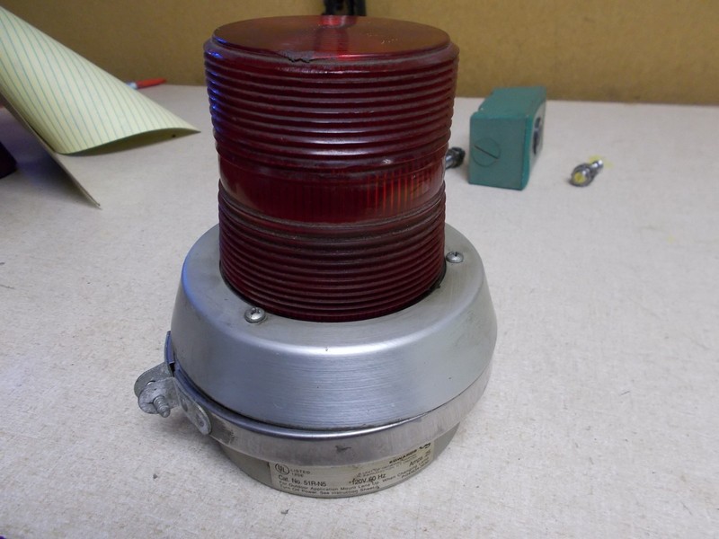 Edwards 51R-N5 AdaptaBeacon Signal Appliance Lamp Assembly, Red Lens *FREE SHIP*