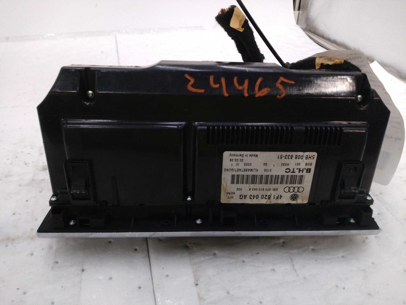2009 Audi A6 A/C Selector Switch OEM 4F1820043AGH77 Black Used 200k Miles