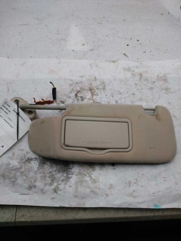 Used Left Sun Visor fits: 2008 Mercury Milan illuminated L. w/garage door opener