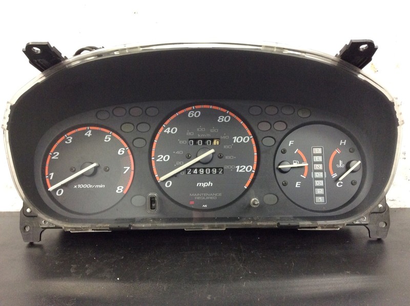 97-98 Honda CR-V AT ABS Instrument Cluster Speedo Tacho Meter Gauges 249k OEM