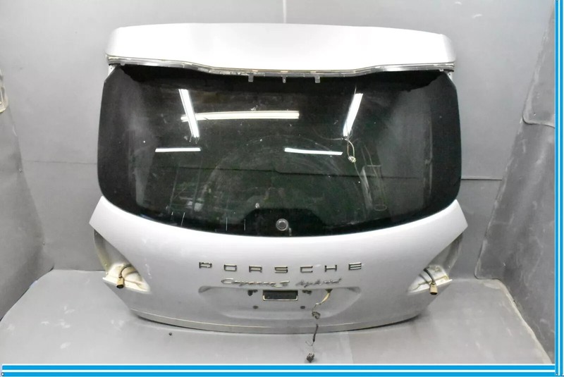 11-14 Porsche Cayenne 958 Trunk Tailgate Liftgate W/ Glass Gray 95851201107 OEM