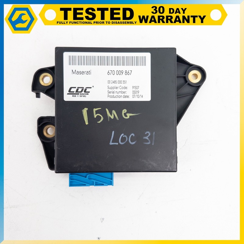 14-24 MASERATI GHIBLI SUSPENSION CONTROL MODULE UNIT OEM