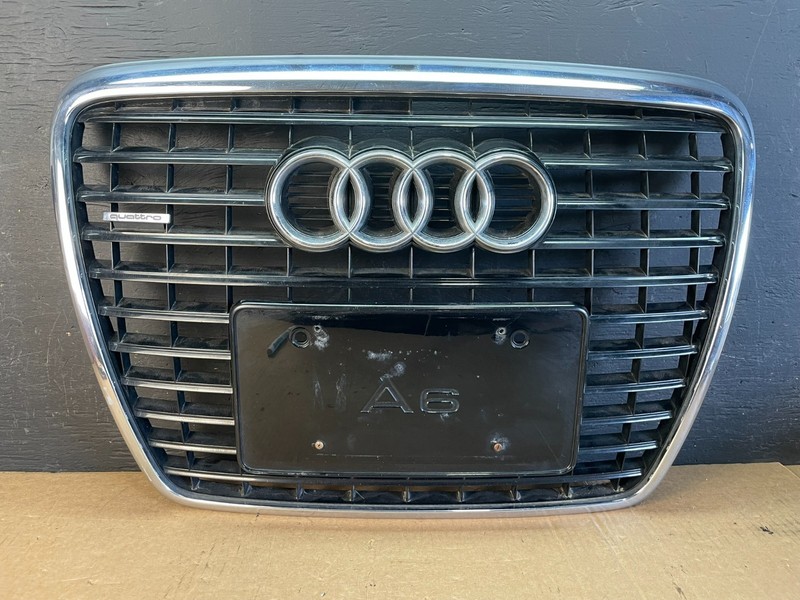 2009 2010 2011 Audi A6 C6 Front Grill Grille Silver Black AD0447 DG
