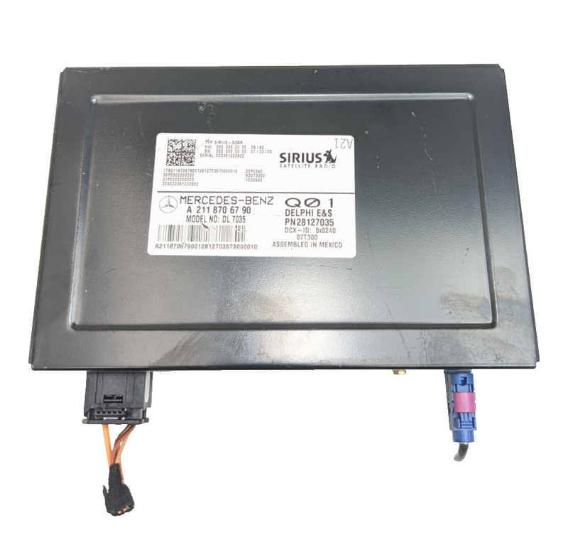 03-08 Mercede X164 GL450 CLS550 Sirius Satellite Radio Receiver 2118706790 OEM